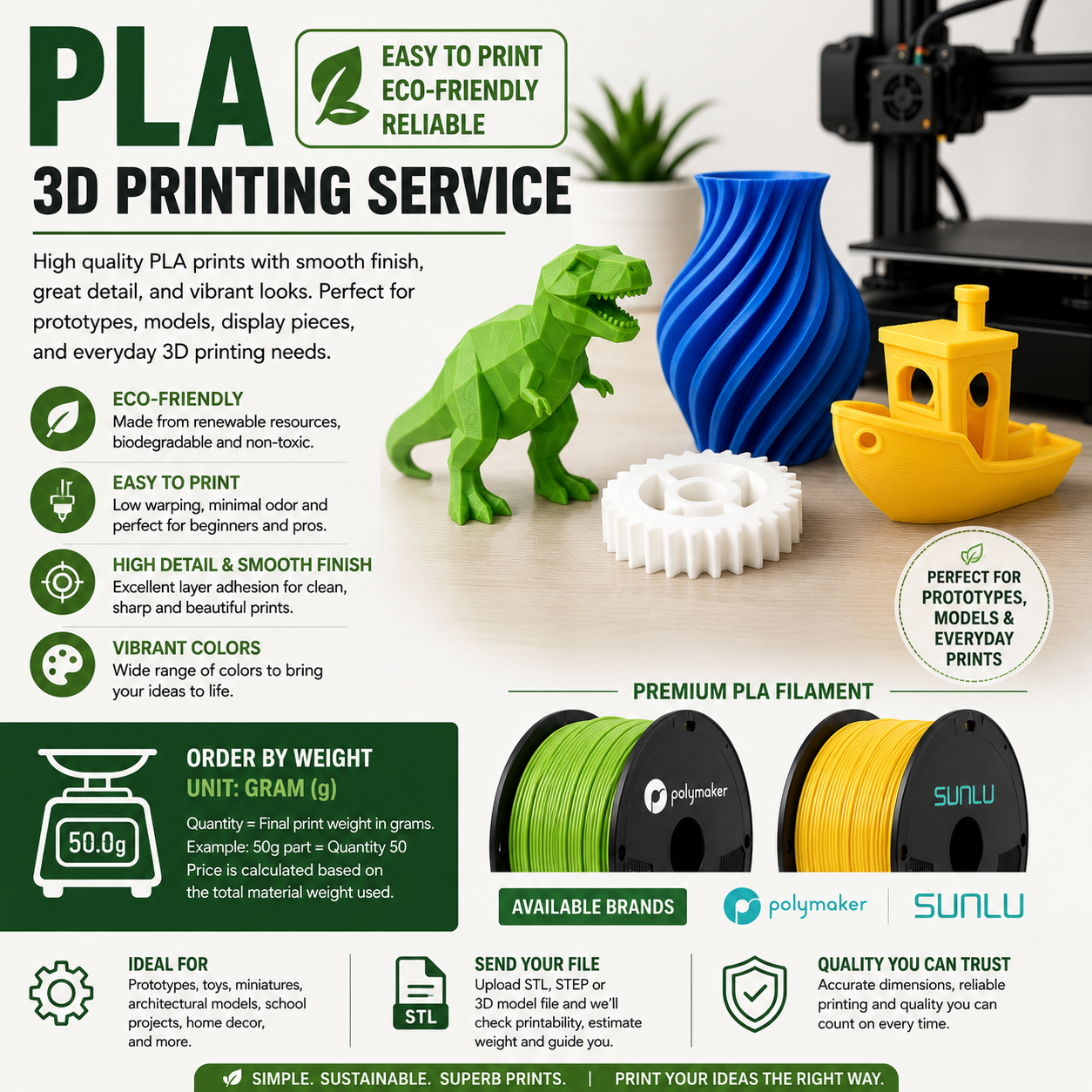 3D printing Service PLA