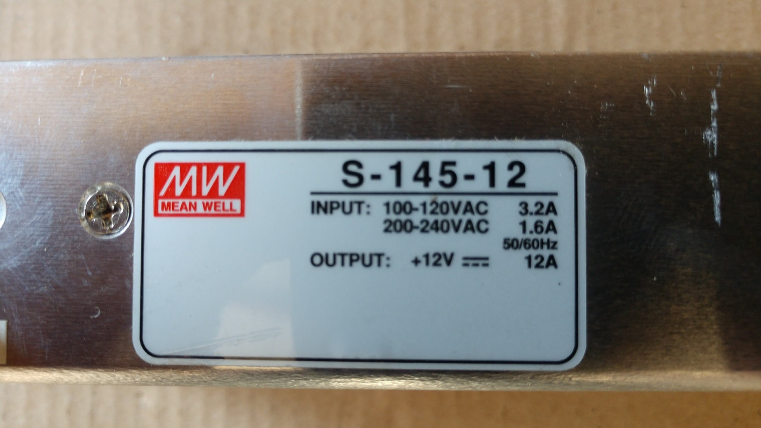 MEAN WELL S-145-12 12V 145W SMPS