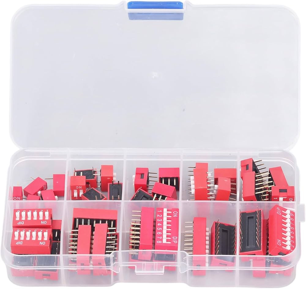 DIP Switch Assortment Box for PCB and Electronics Projects